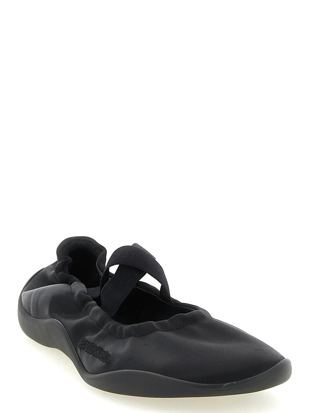 Balenciaga Black Polyester Ballet Flats