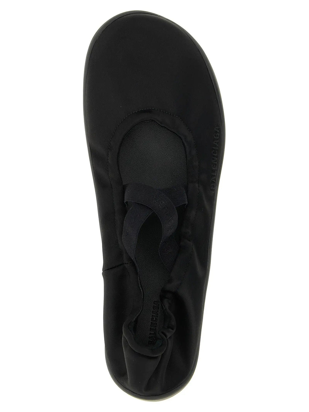 Balenciaga Black Polyester Ballet Flats
