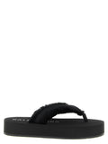 Balenciaga Black Viscose Slides