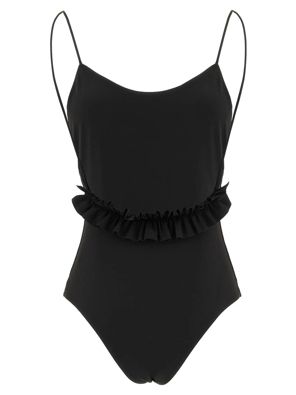 Jacquemus Black Polyamide One-Piece Swimsuit