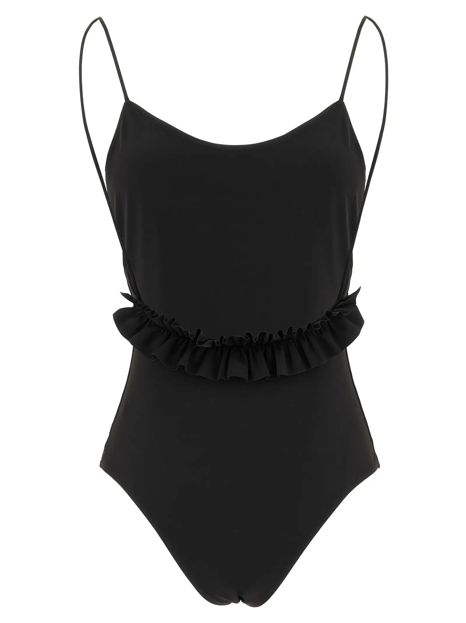 Jacquemus Black Polyamide One-Piece Swimsuit