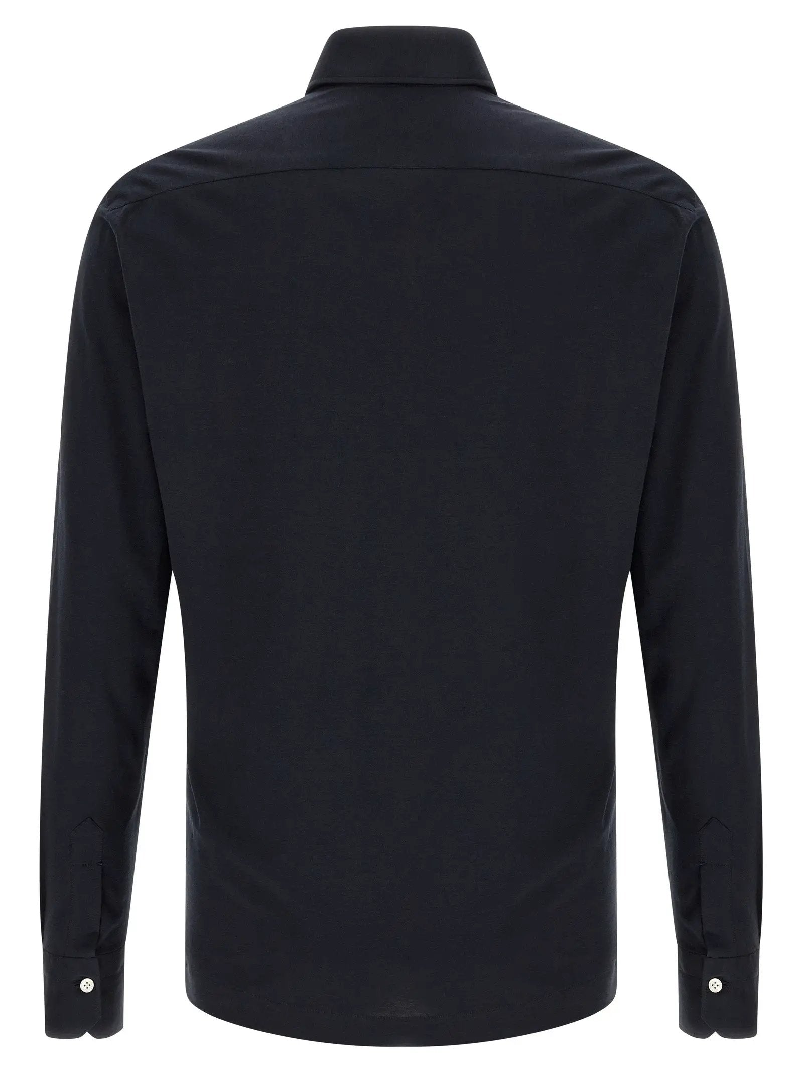 Kiton Blue Cotton Polo Shirt