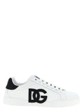 Baskets basses bicolores en cuir de veau Dolce & Gabbana