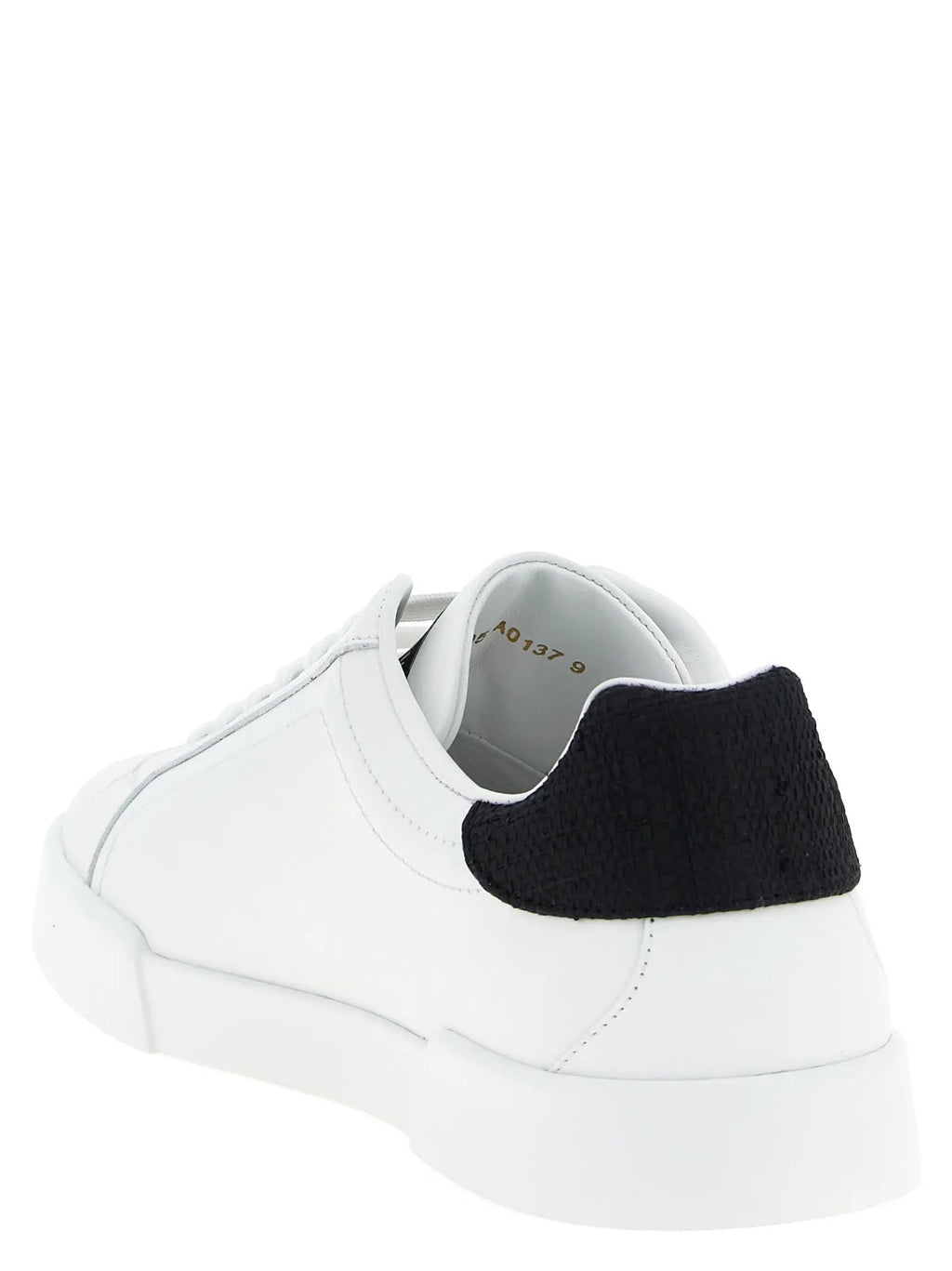 Baskets basses bicolores en cuir de veau Dolce & Gabbana