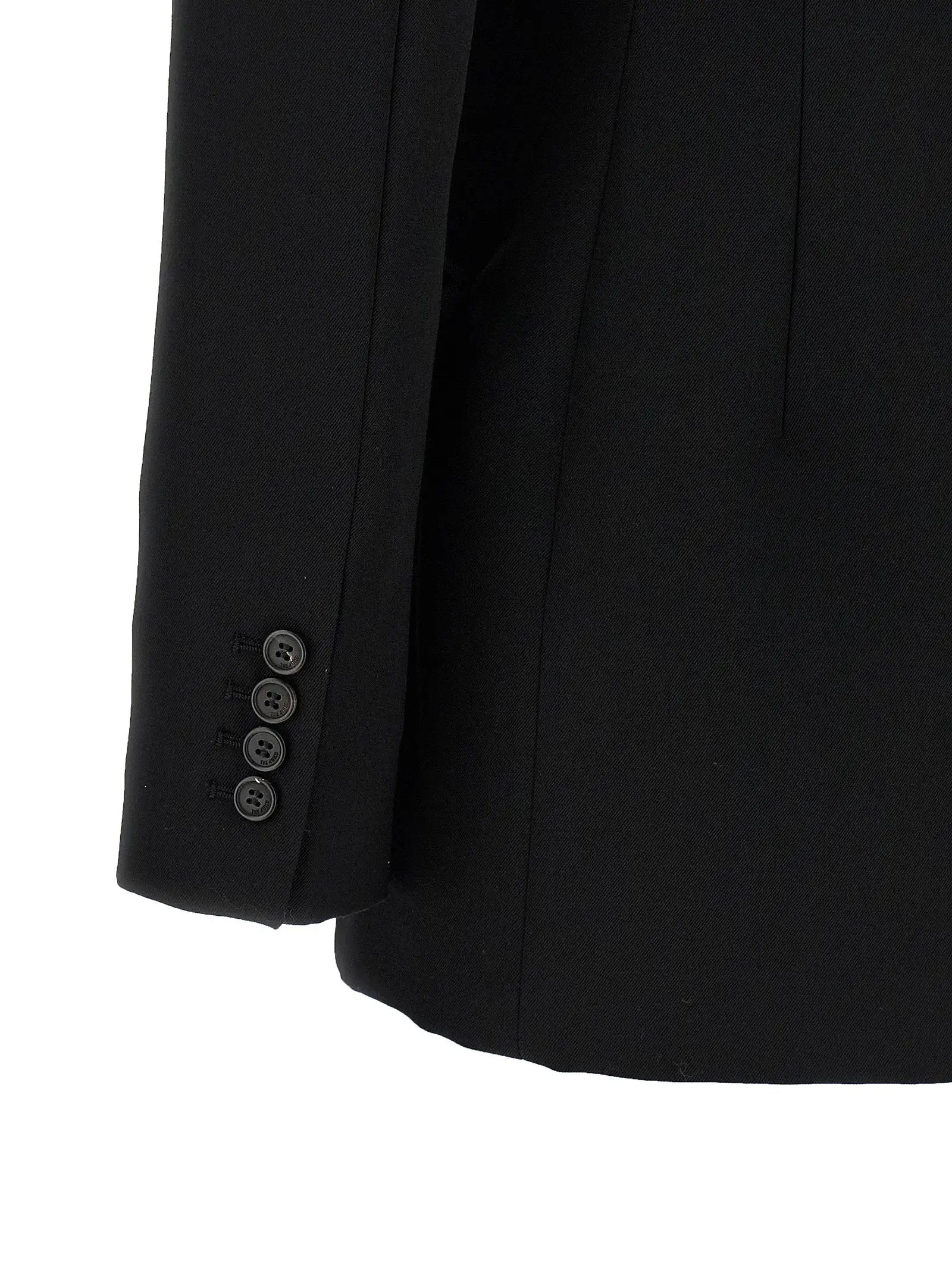 The Attico Black Virgin Wool Blazer