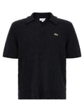 Lacoste Black Cotton Polo Shirt