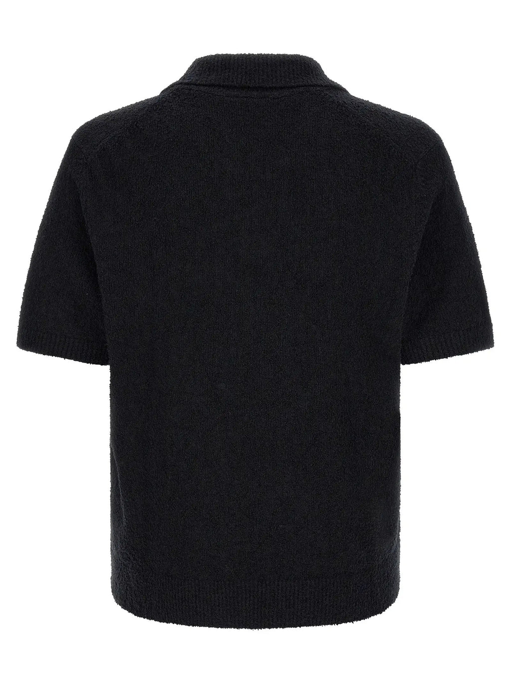 Lacoste Black Cotton Polo Shirt