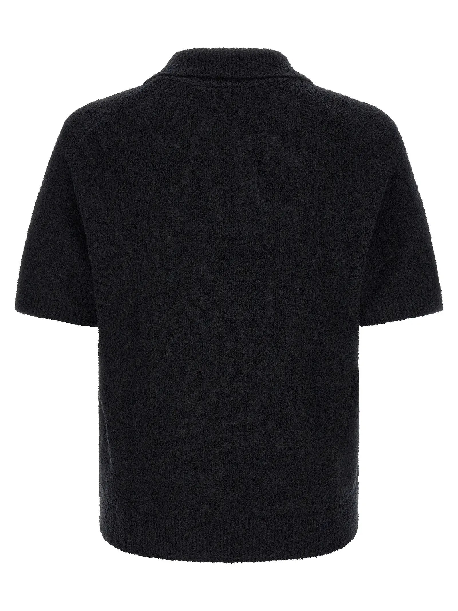Lacoste Black Cotton Polo Shirt