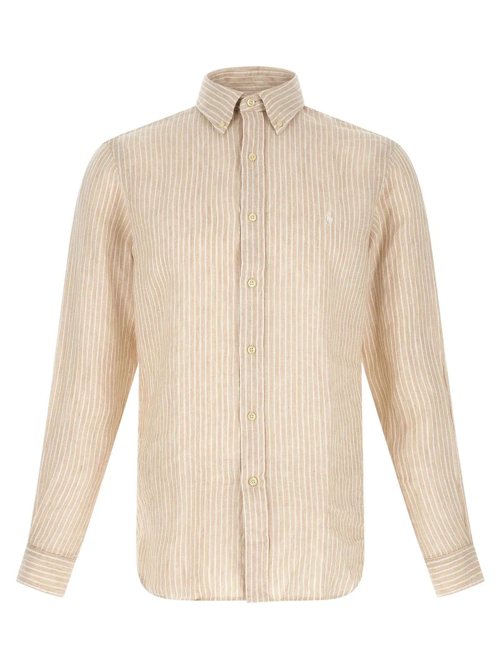 Polo Ralph Lauren Beige Linen Blouse