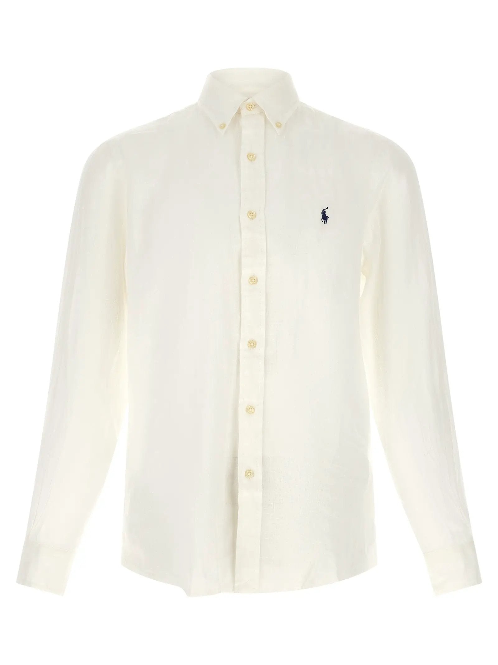Polo Ralph Lauren White Linen Blouse