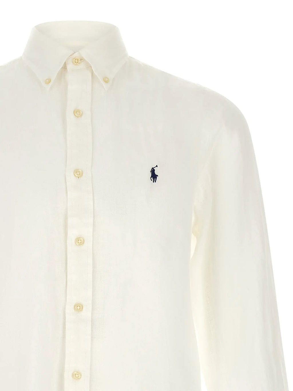 Polo Ralph Lauren White Linen Blouse