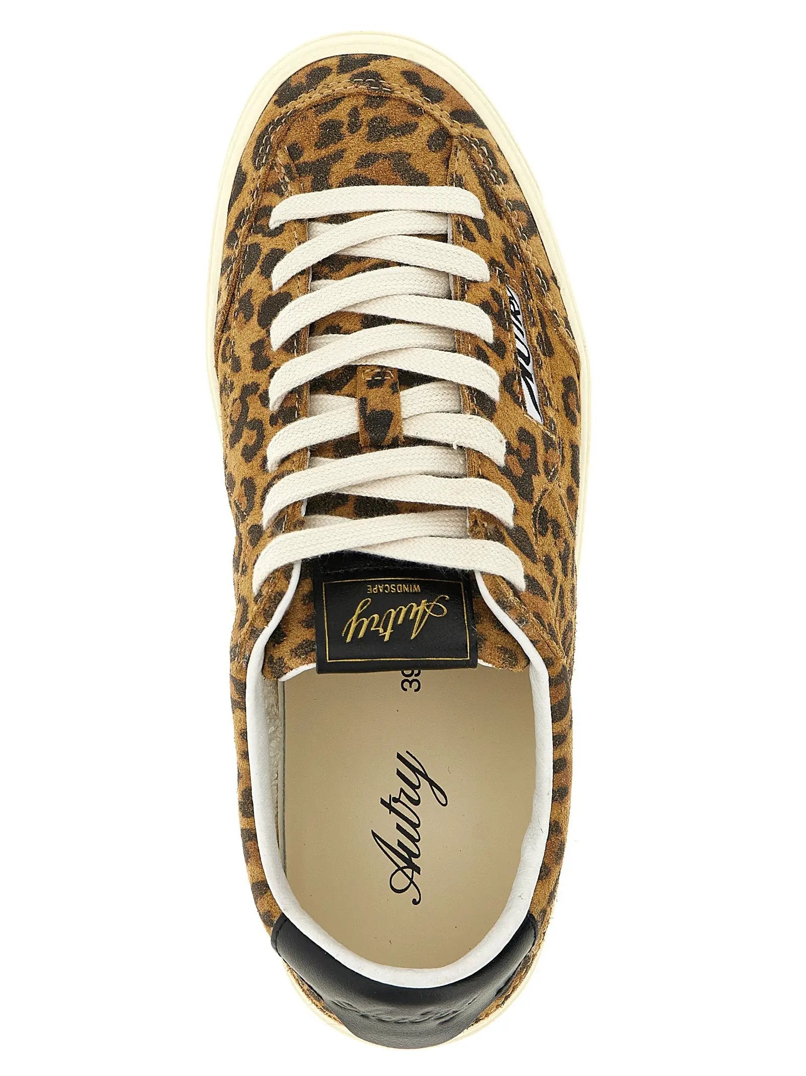 Autry Brown Cowhide Low Top Sneakers