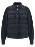 Brunello Cucinelli Blue Polyester Full-Length Jacket