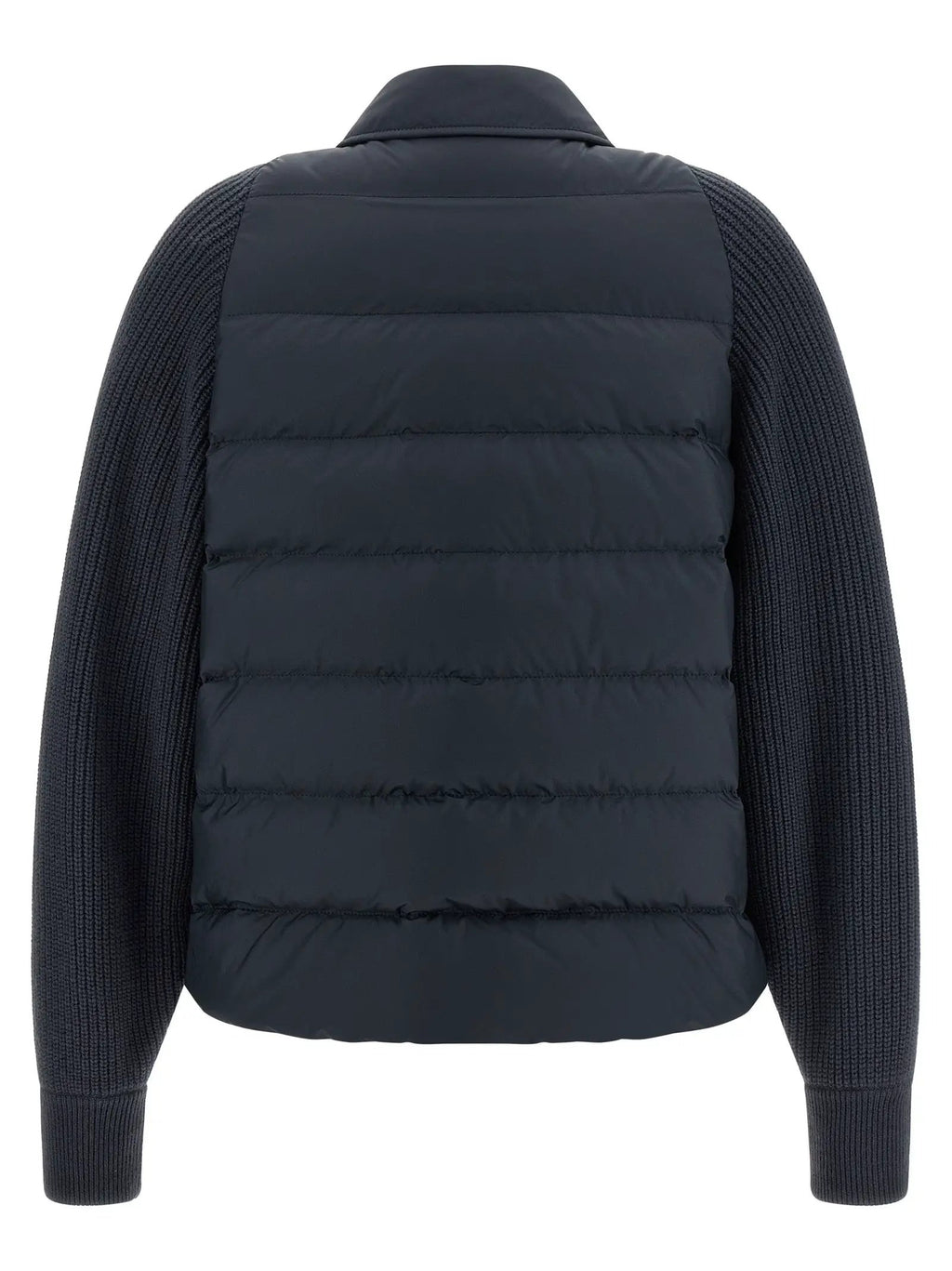 Brunello Cucinelli Blue Polyester Full-Length Jacket