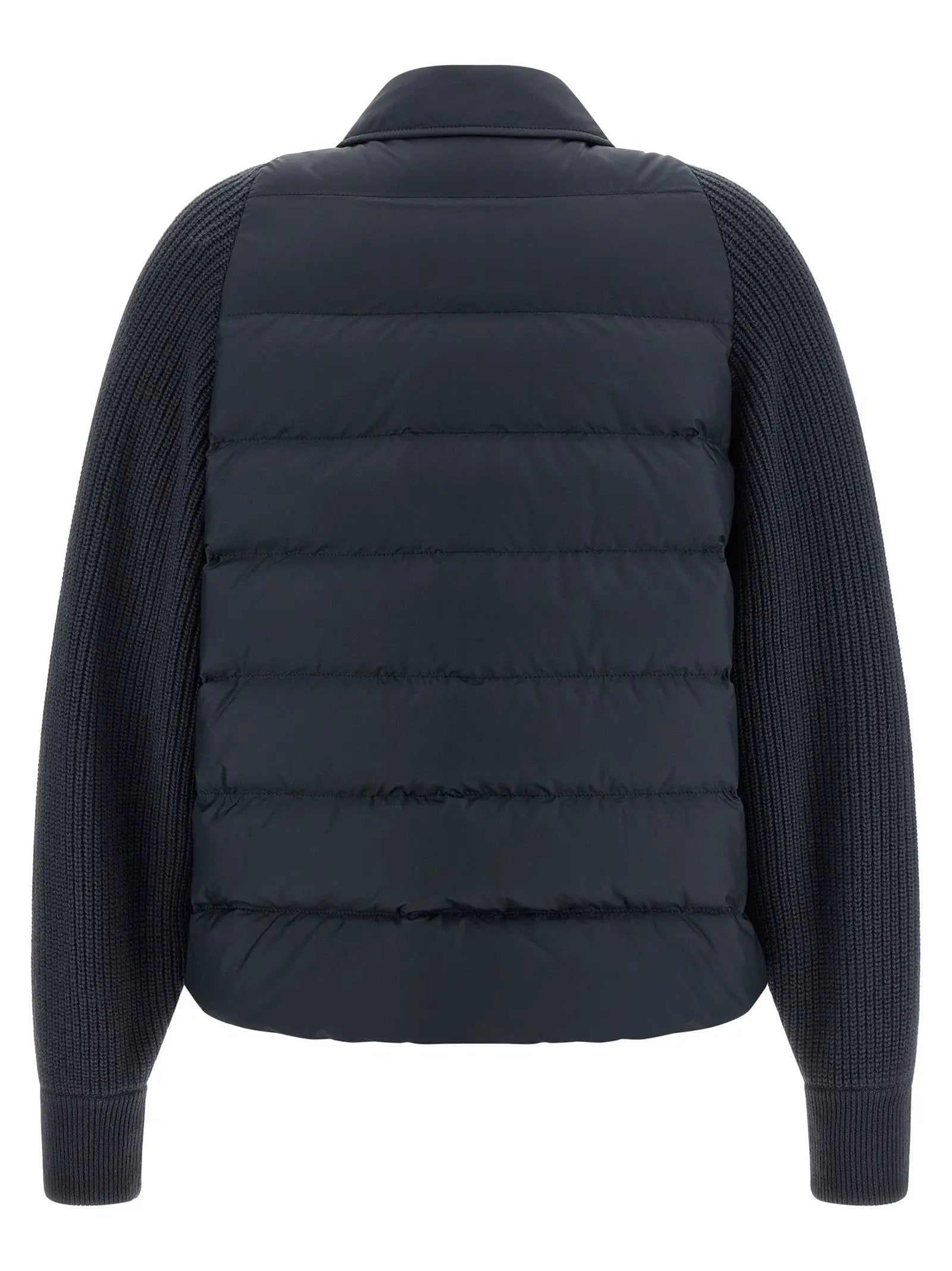 Brunello Cucinelli Blue Polyester Full-Length Jacket