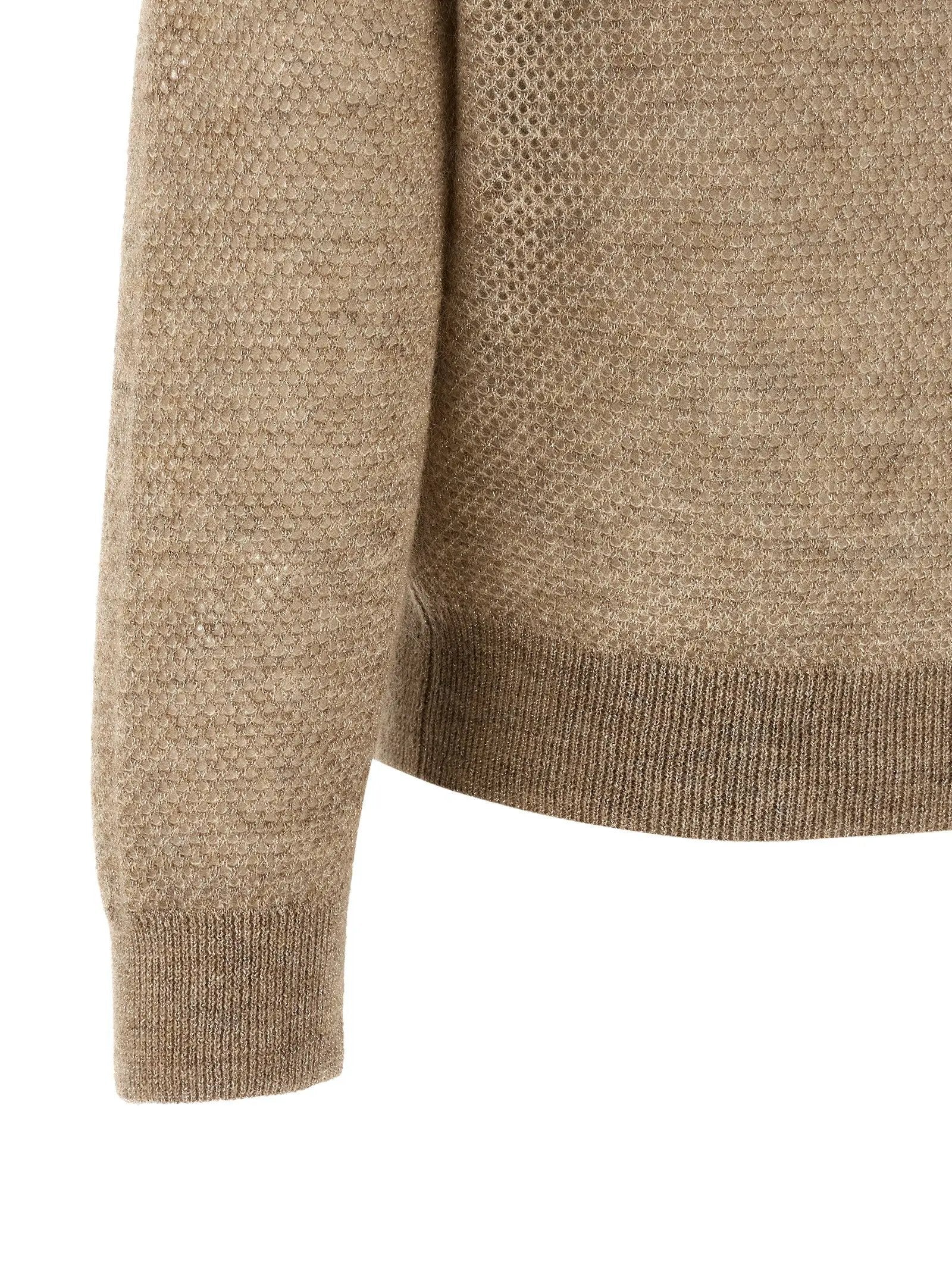 Brunello Cucinelli Beige Wool Cardigan