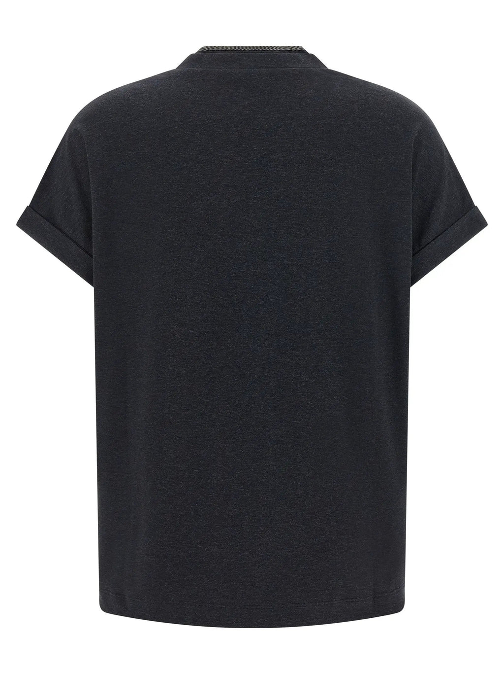 Brunello Cucinelli Gray Cotton T-Shirt