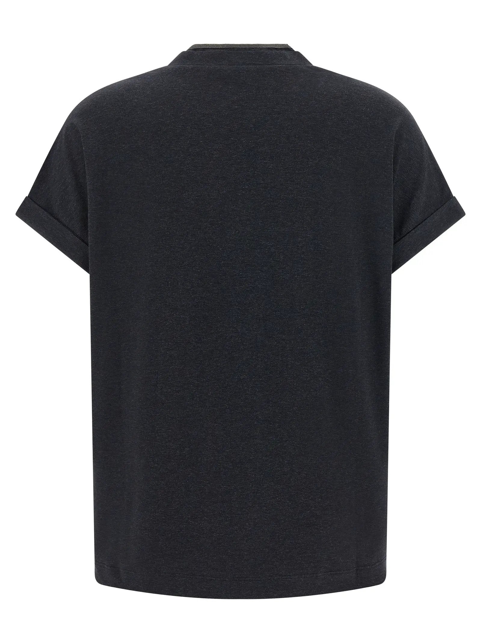 Brunello Cucinelli Gray Cotton T-Shirt
