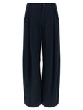 Brunello Cucinelli Blue Cotton Casual Pants