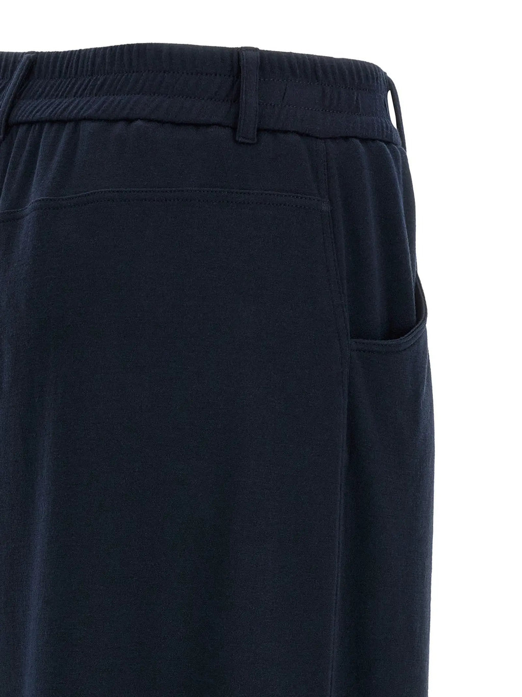 Brunello Cucinelli Blue Cotton Casual Pants