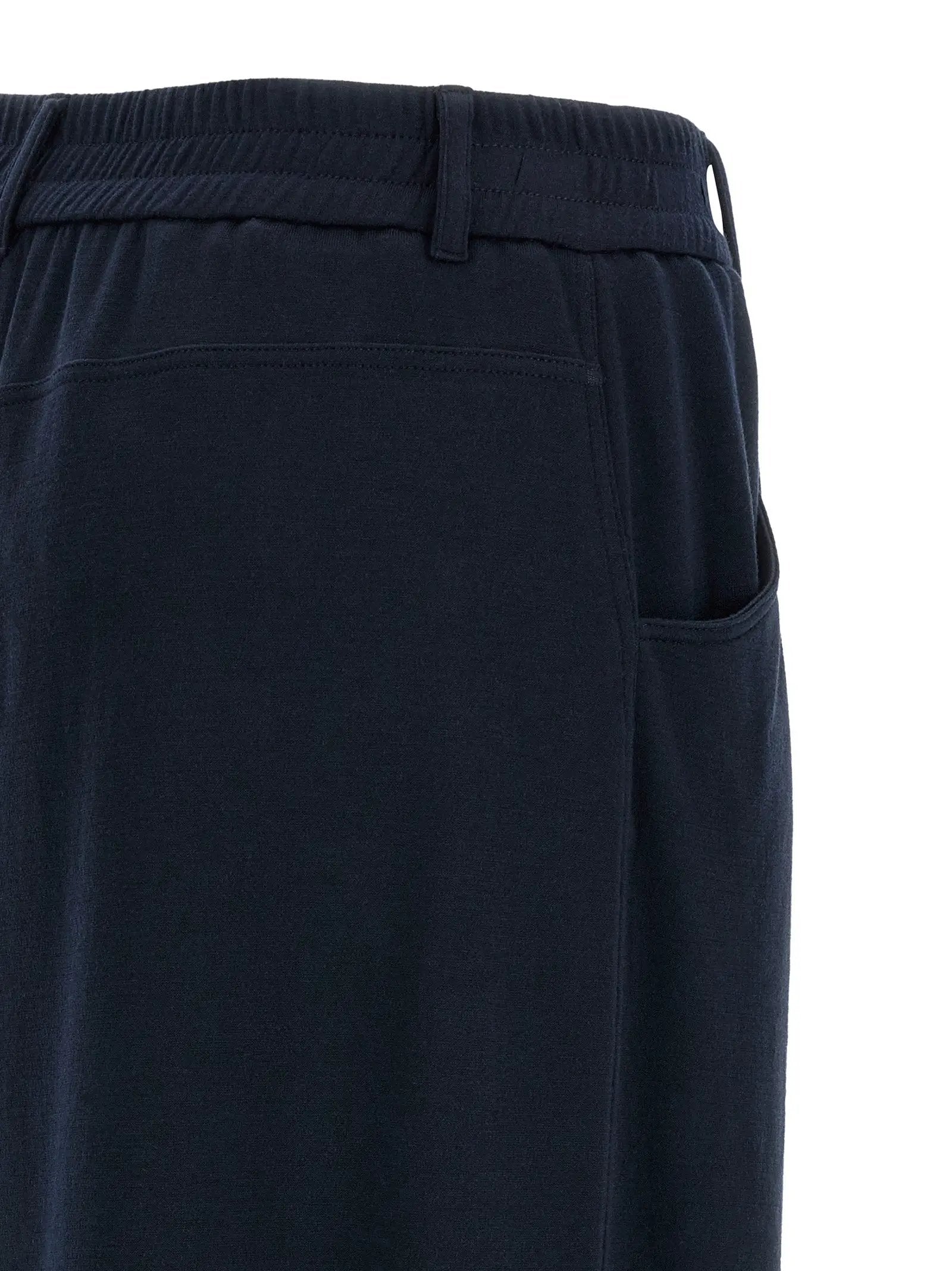 Brunello Cucinelli Blue Cotton Casual Pants