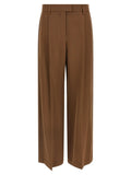 Brunello Cucinelli Brown Virgin Wool Casual Pants
