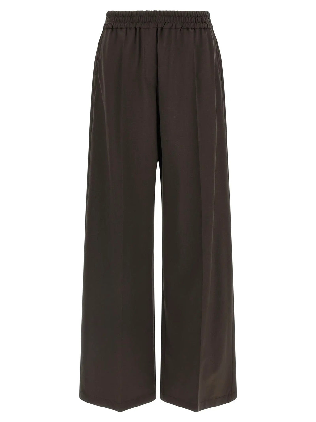 Brunello Cucinelli Brown Virgin Wool Casual Pants