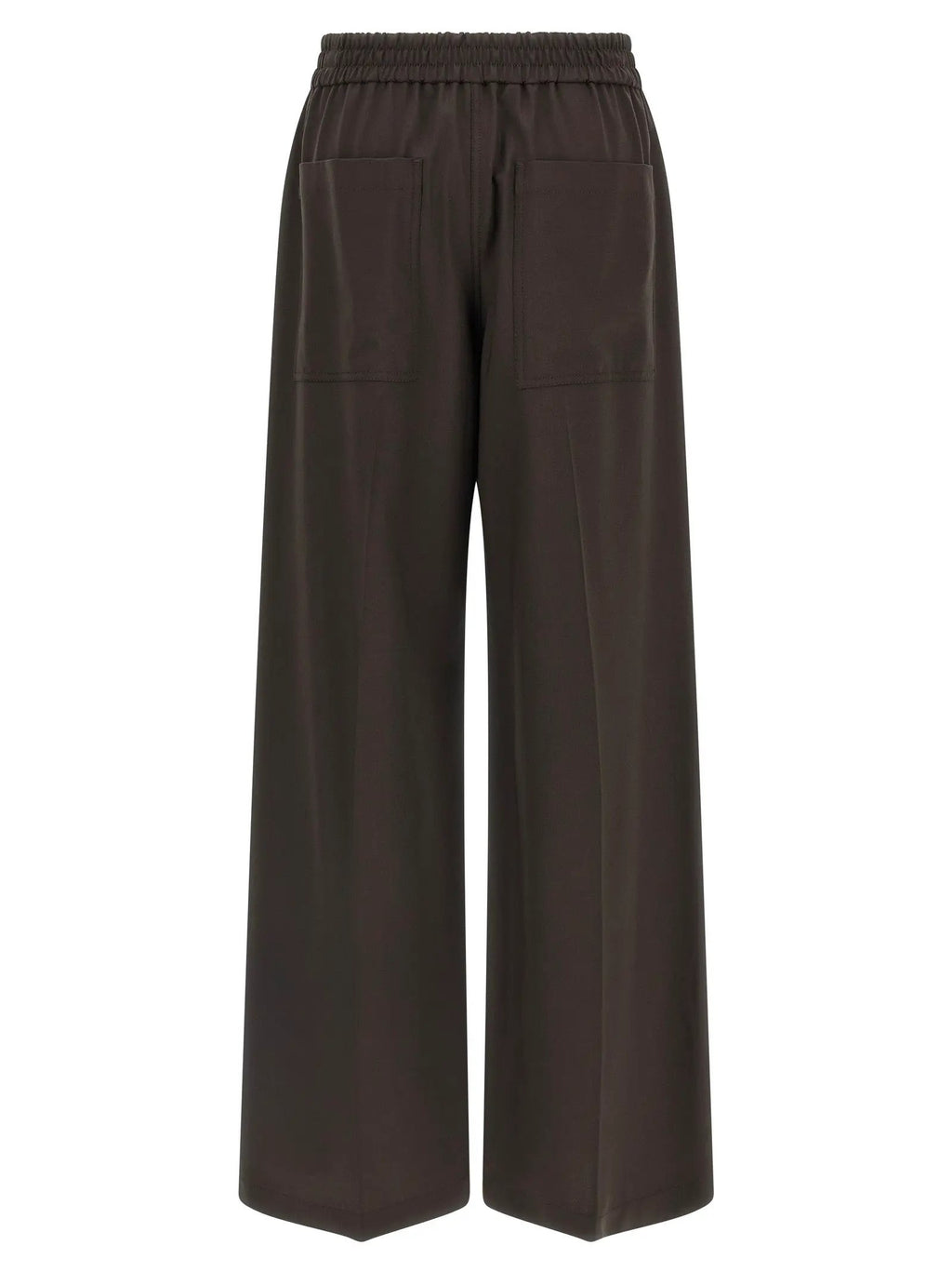 Brunello Cucinelli Brown Virgin Wool Casual Pants