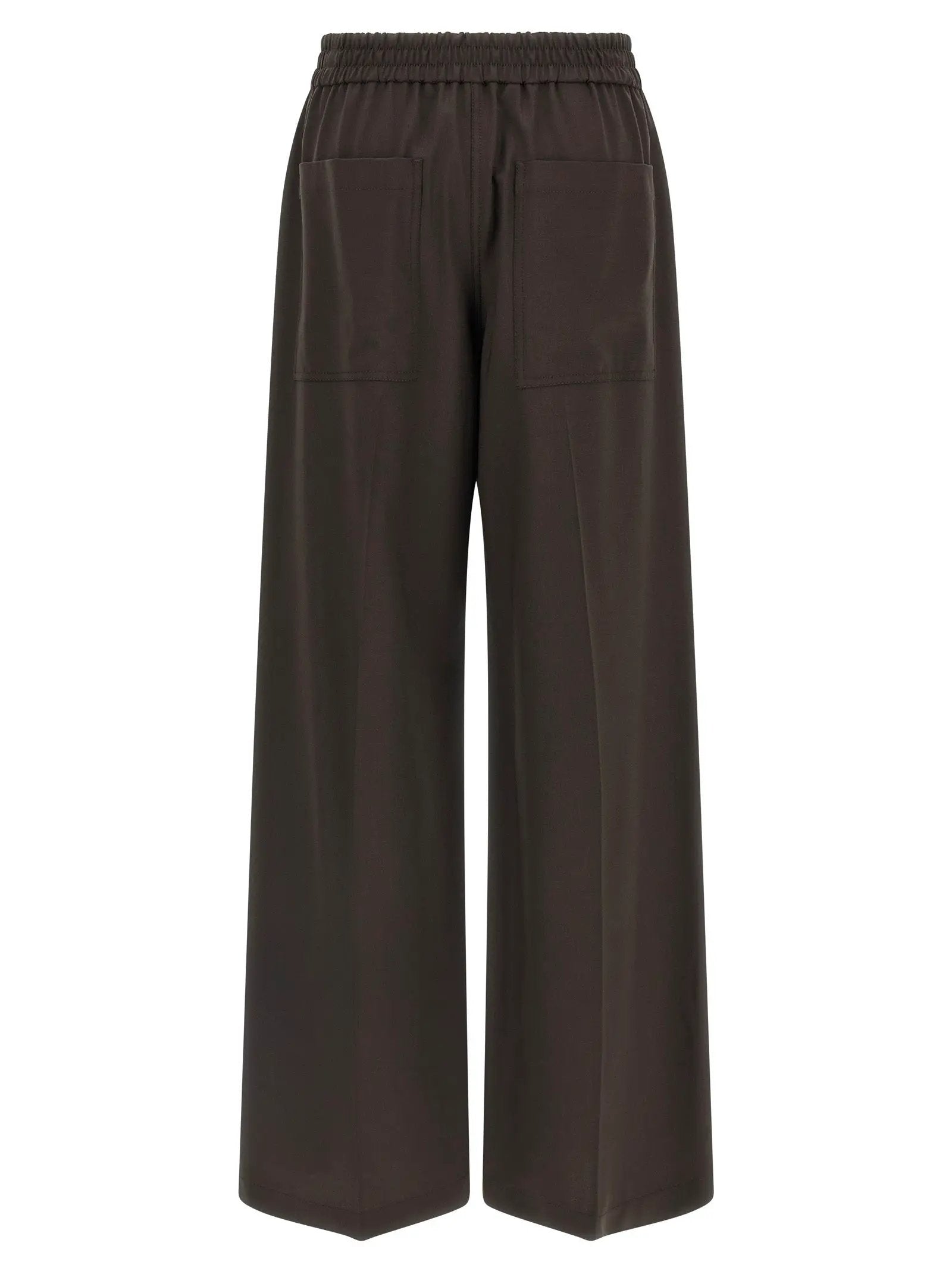 Brunello Cucinelli Brown Virgin Wool Casual Pants