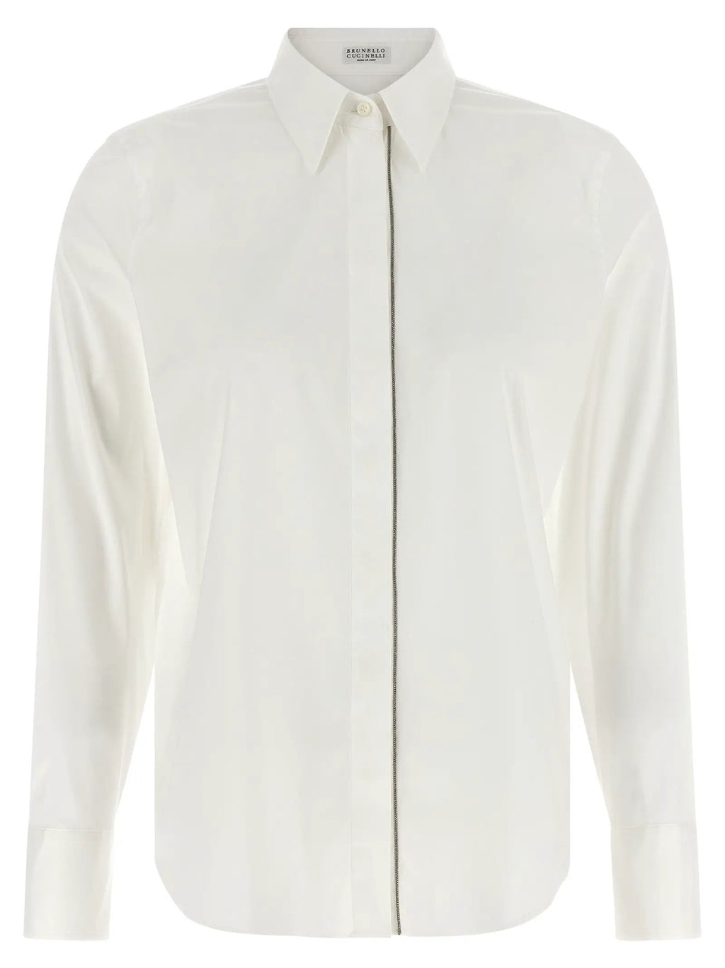 Brunello Cucinelli Chemisier en coton blanc