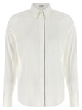 Brunello Cucinelli Chemisier en coton blanc