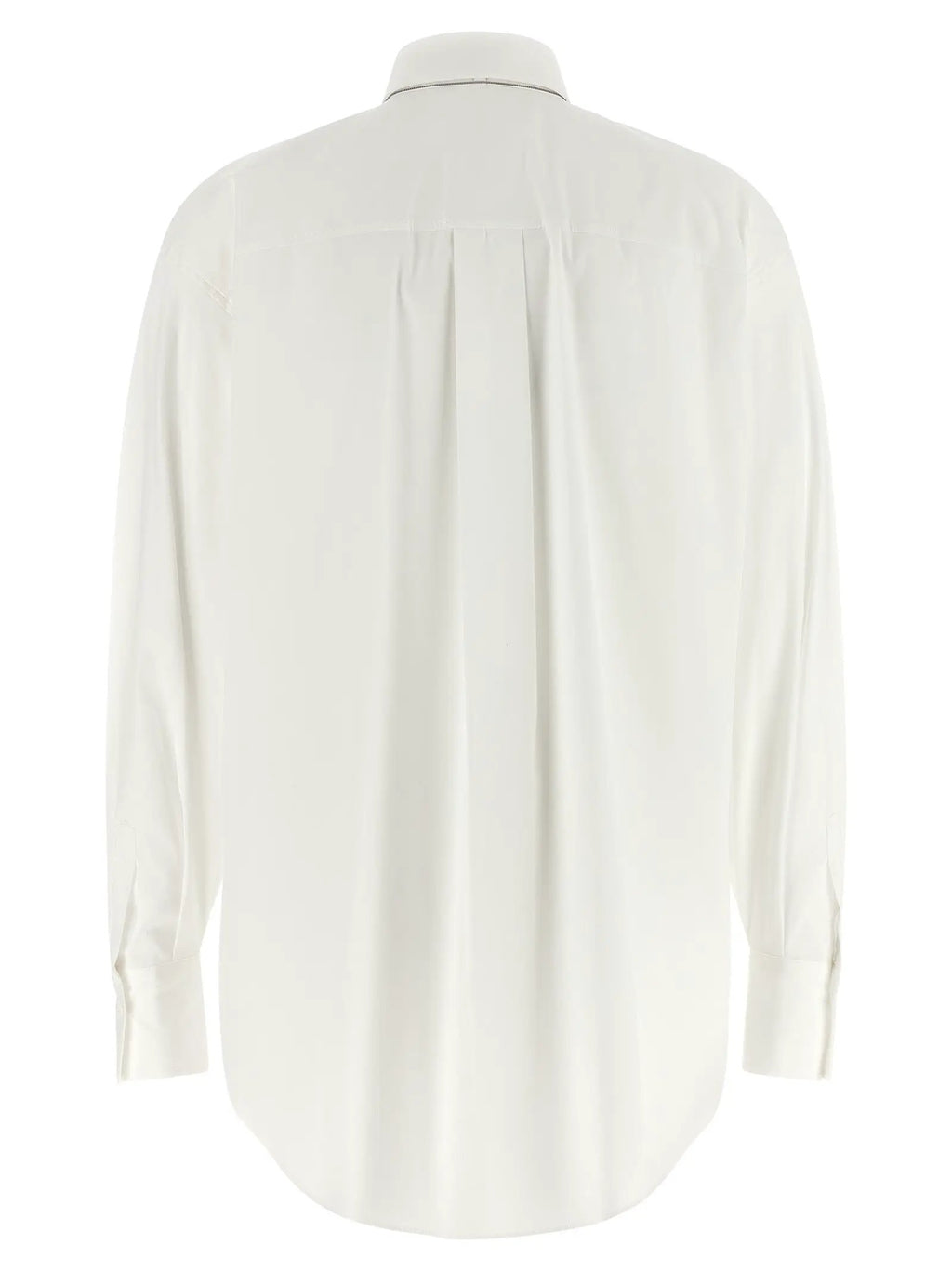 Brunello Cucinelli Chemisier en coton blanc