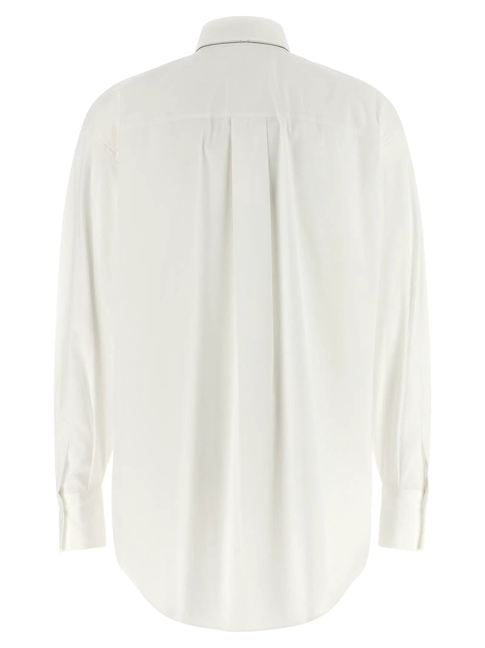 Brunello Cucinelli Chemisier en coton blanc