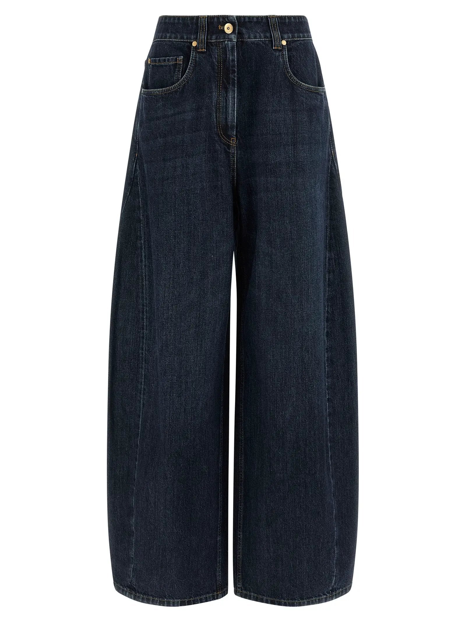 Brunello Cucinelli Blue Cotton Jeans Denim