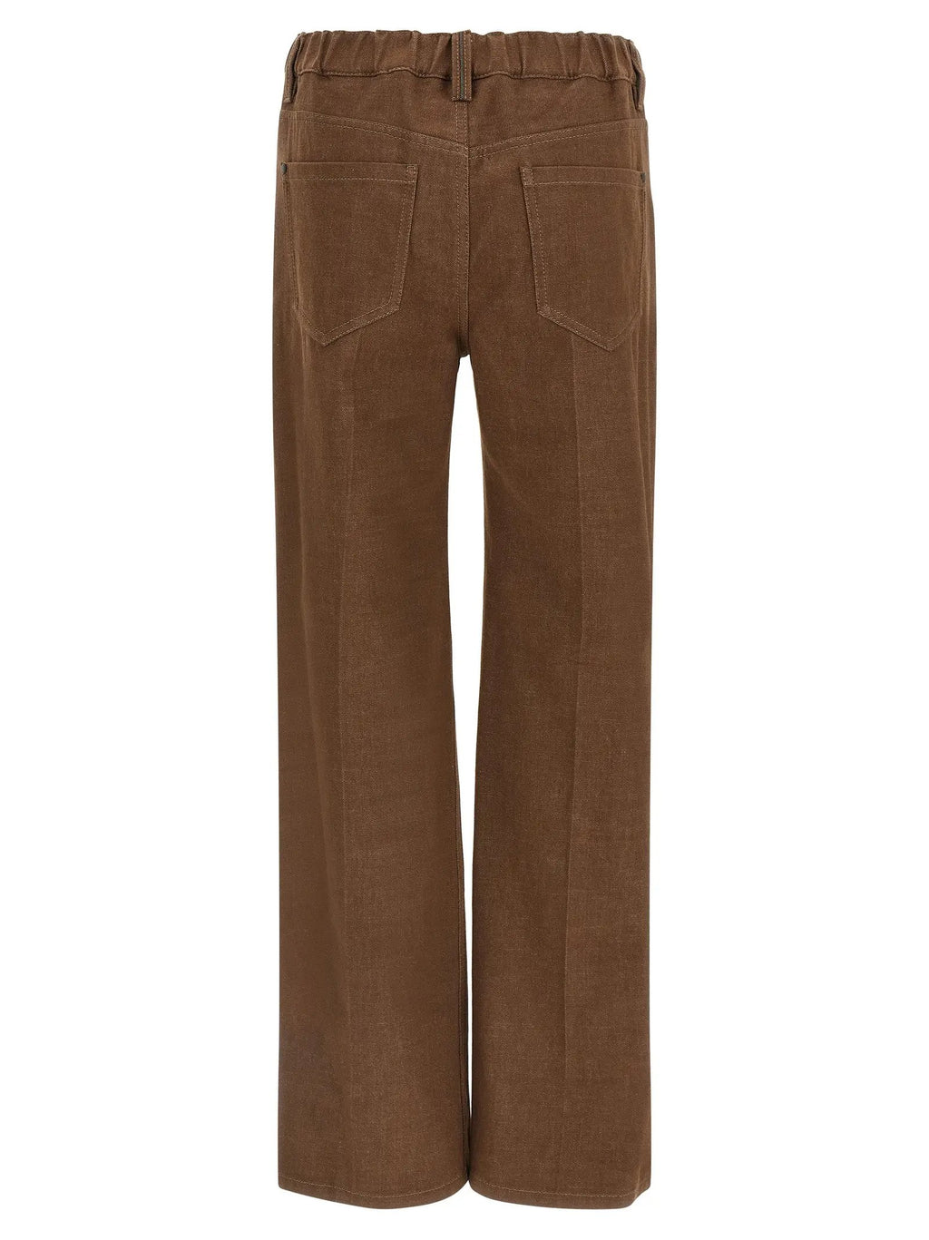 Brunello Cucinelli Brown Cotton Jeans Denim