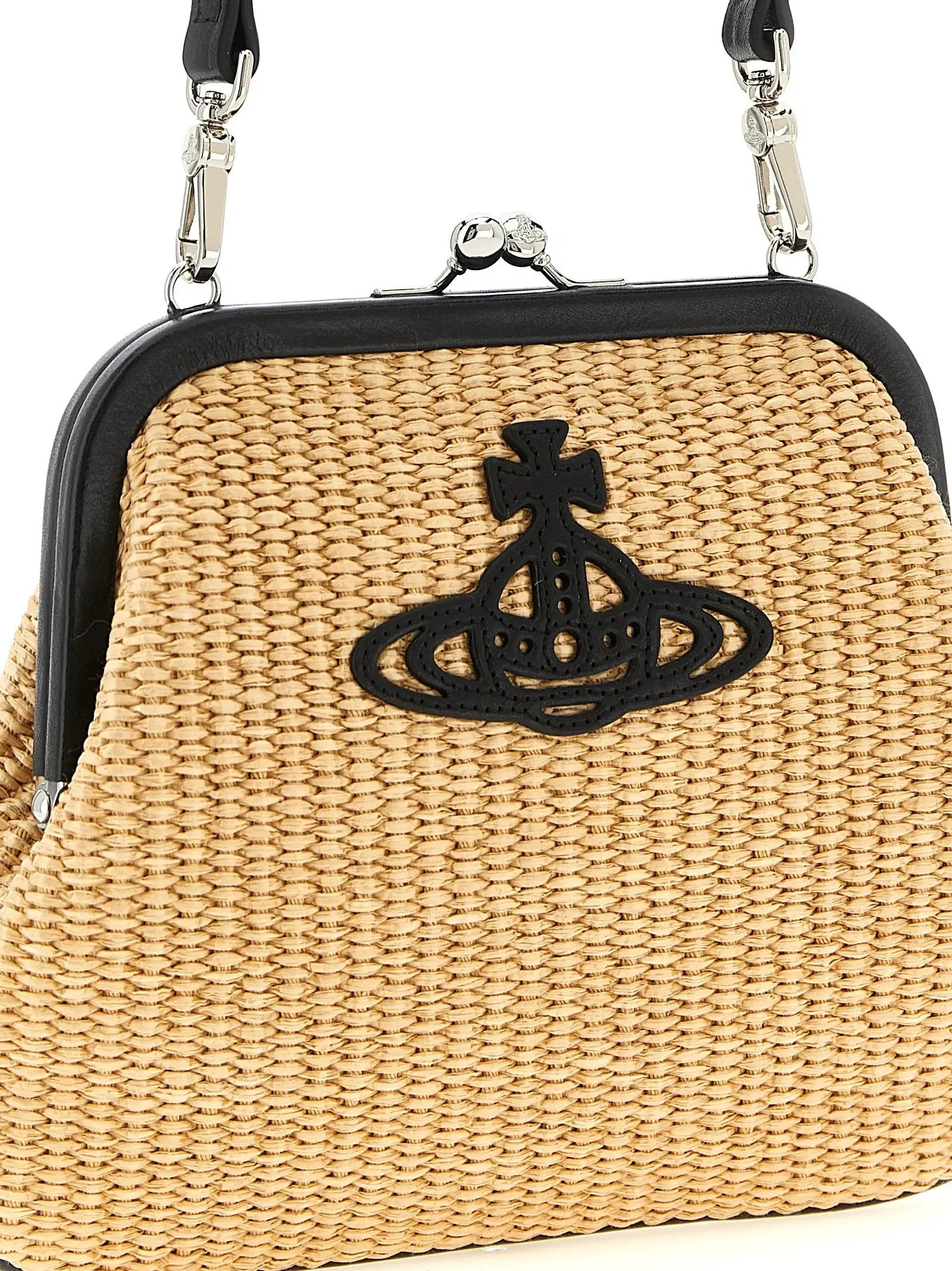 Vivienne Westwood Beige Cotton Clutch Bag