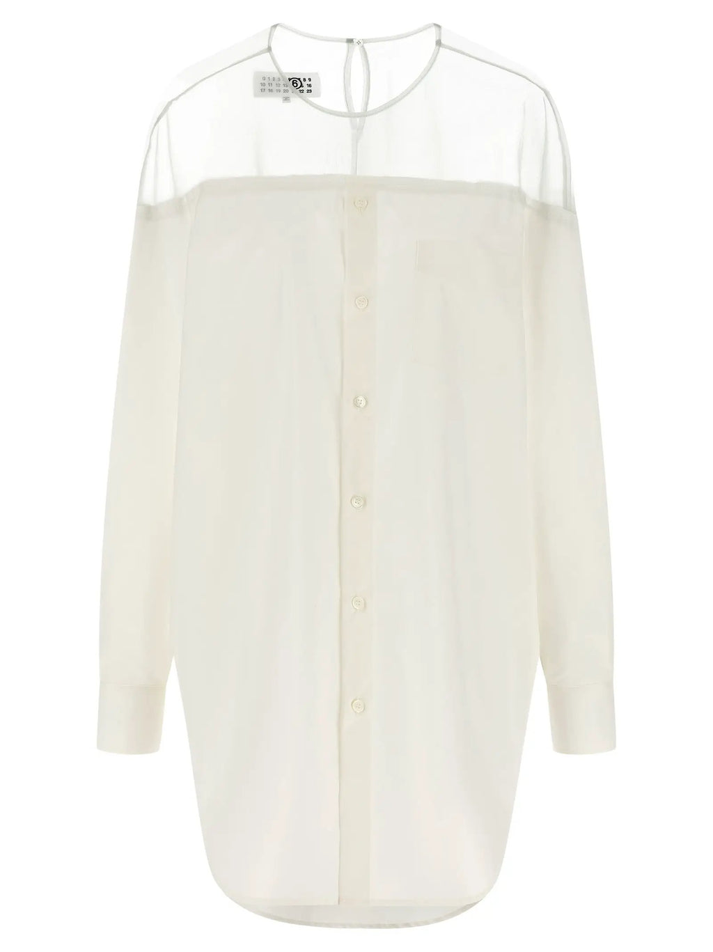 MM6 Maison Margiela White Cotton Blouse