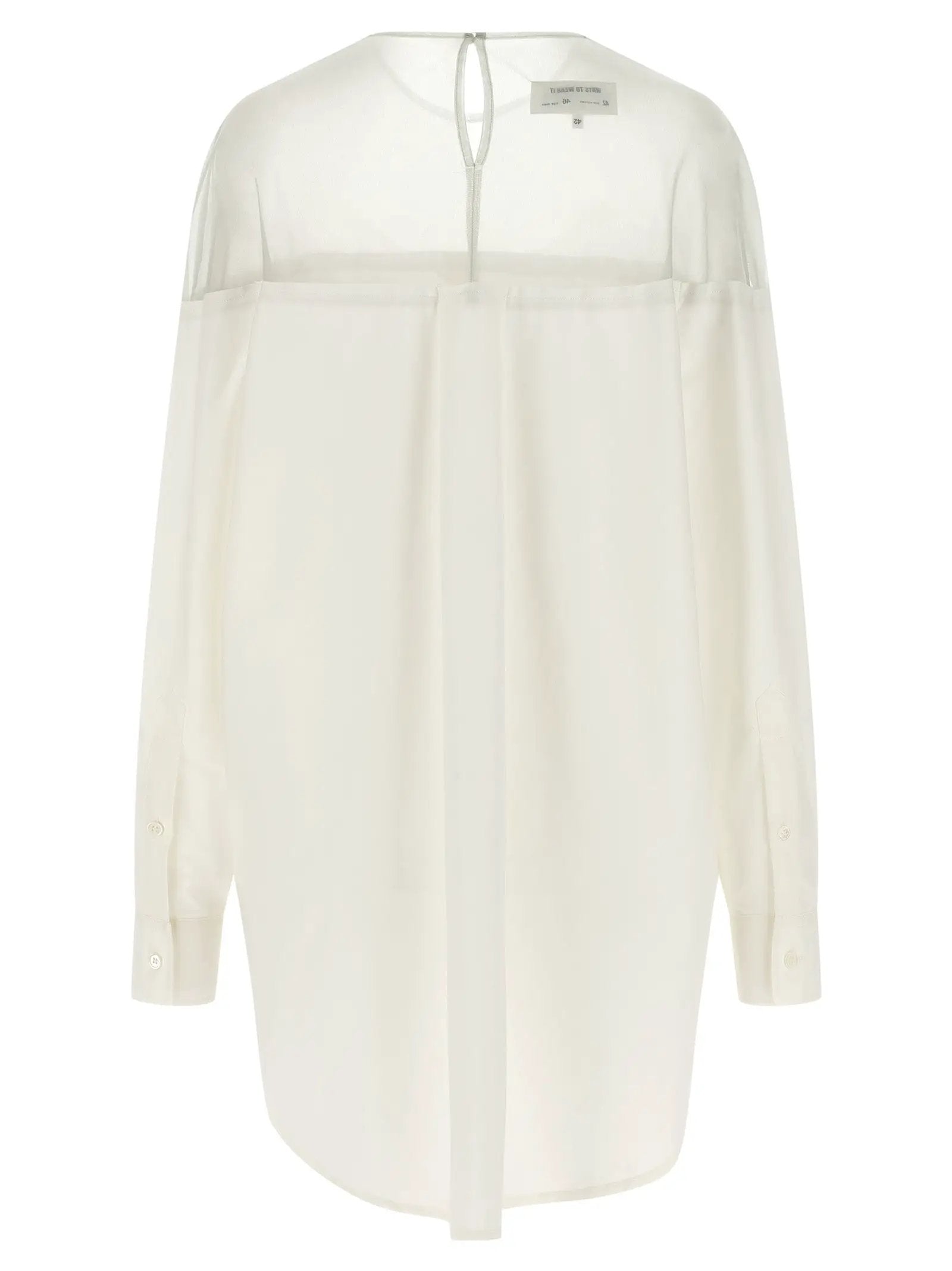 MM6 Maison Margiela White Cotton Blouse