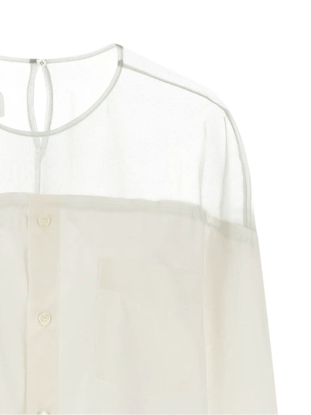 MM6 Maison Margiela White Cotton Blouse