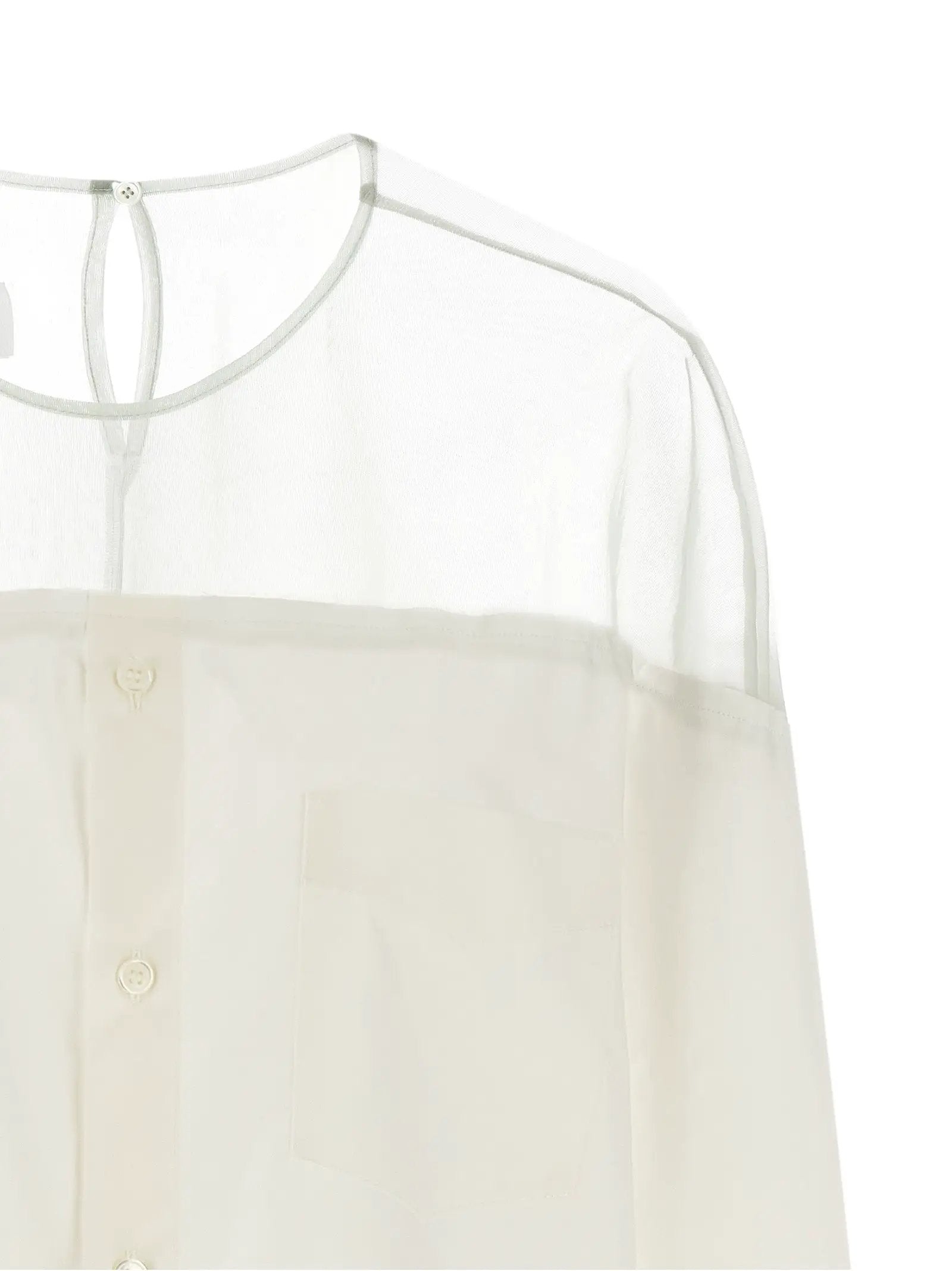 MM6 Maison Margiela White Cotton Blouse