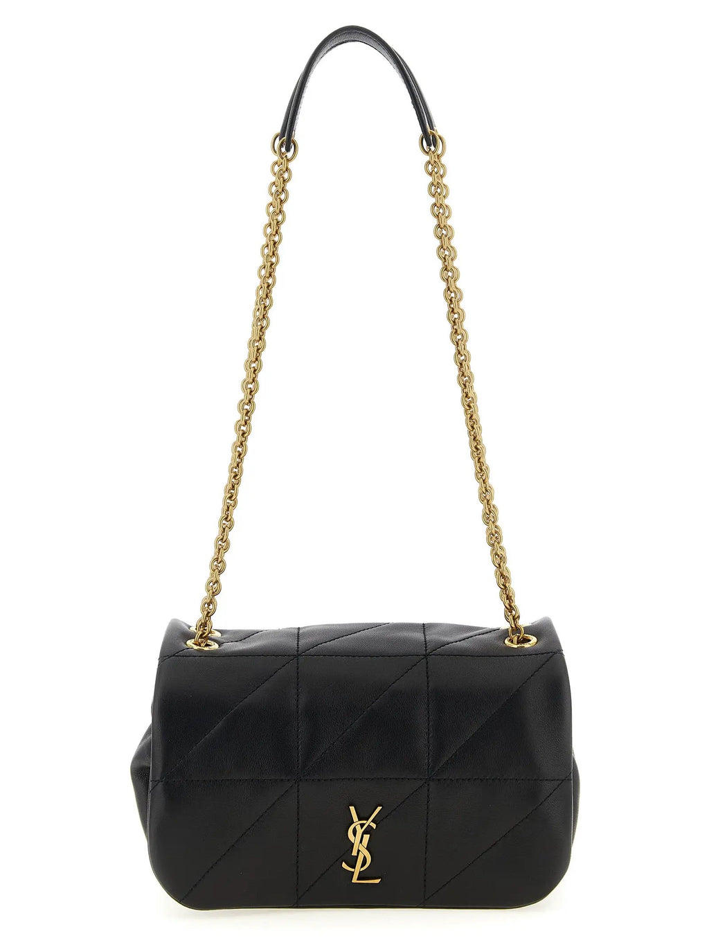 Saint Laurent Black Lamb Leather Shoulder Bag