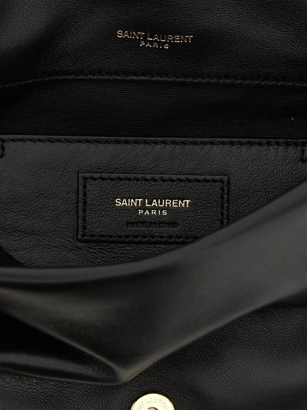 Saint Laurent Black Lamb Leather Shoulder Bag