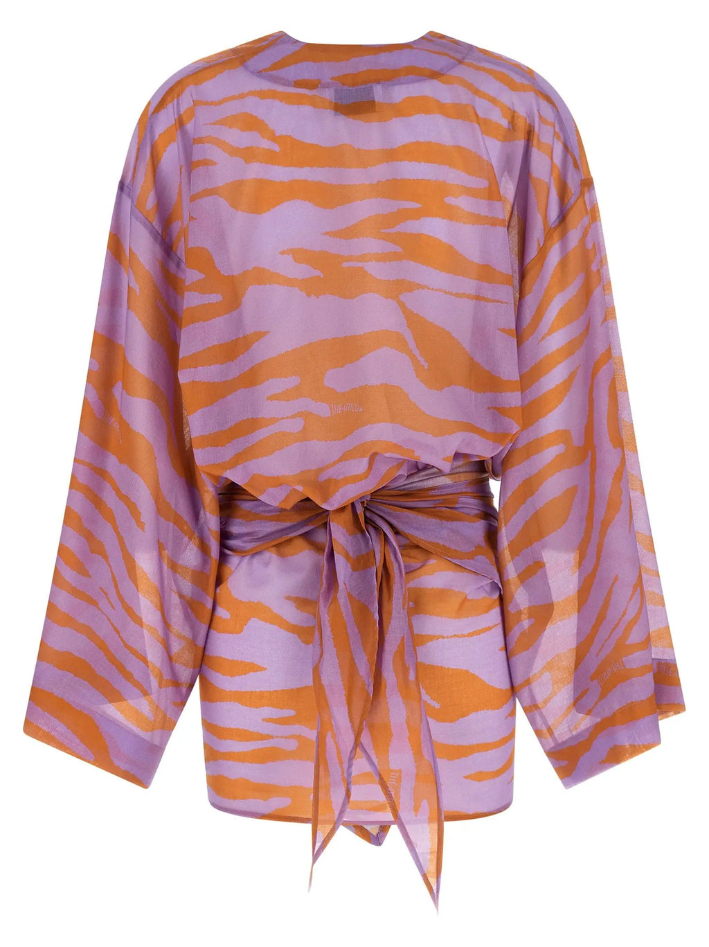 The Attico Purple Cotton Short Dress