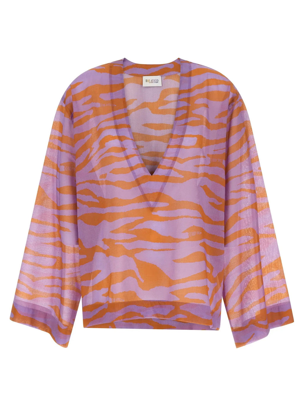 The Attico Purple Cotton Blouse