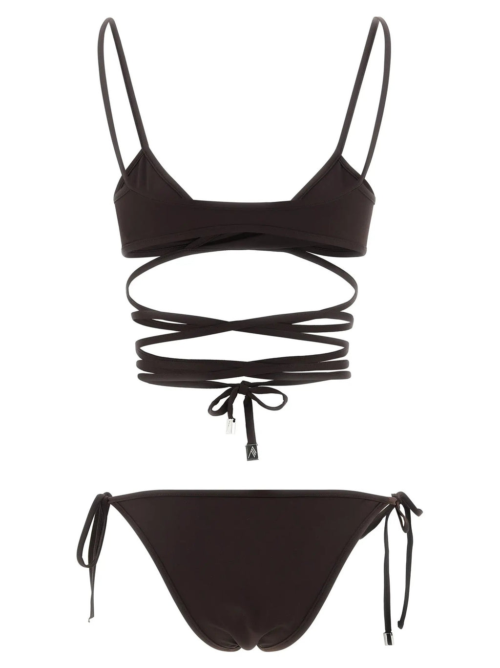 The Attico Brown Polyamide Bikini