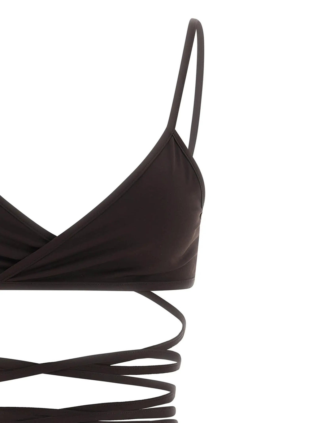 The Attico Brown Polyamide Bikini