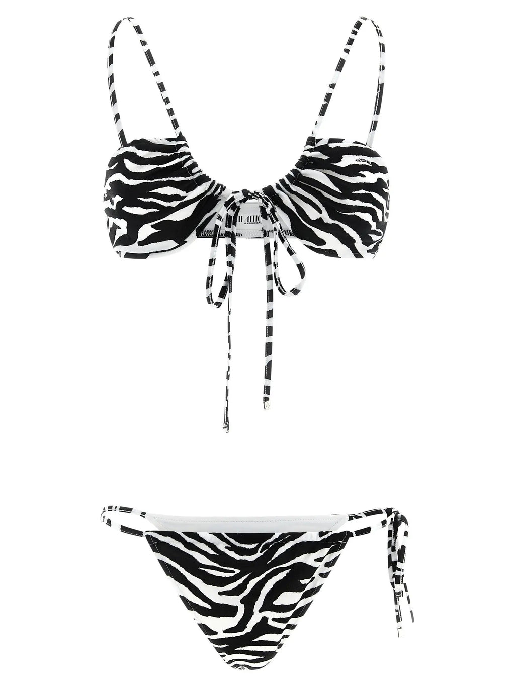 The Attico Bicolor Polyester Bikini