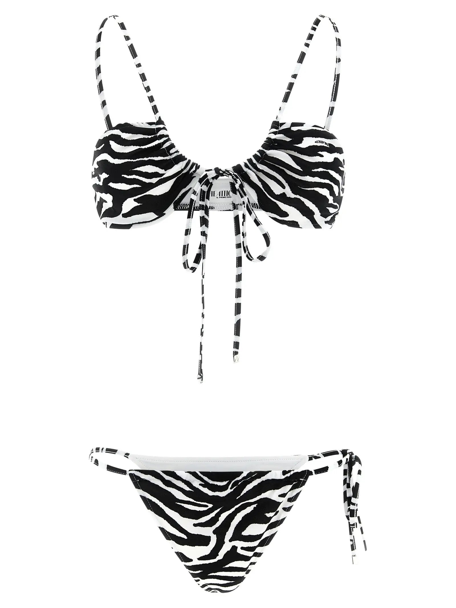 The Attico Bicolor Polyester Bikini