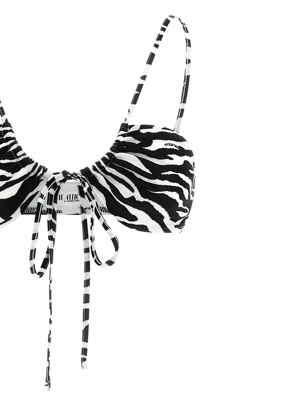 The Attico Bicolor Polyester Bikini