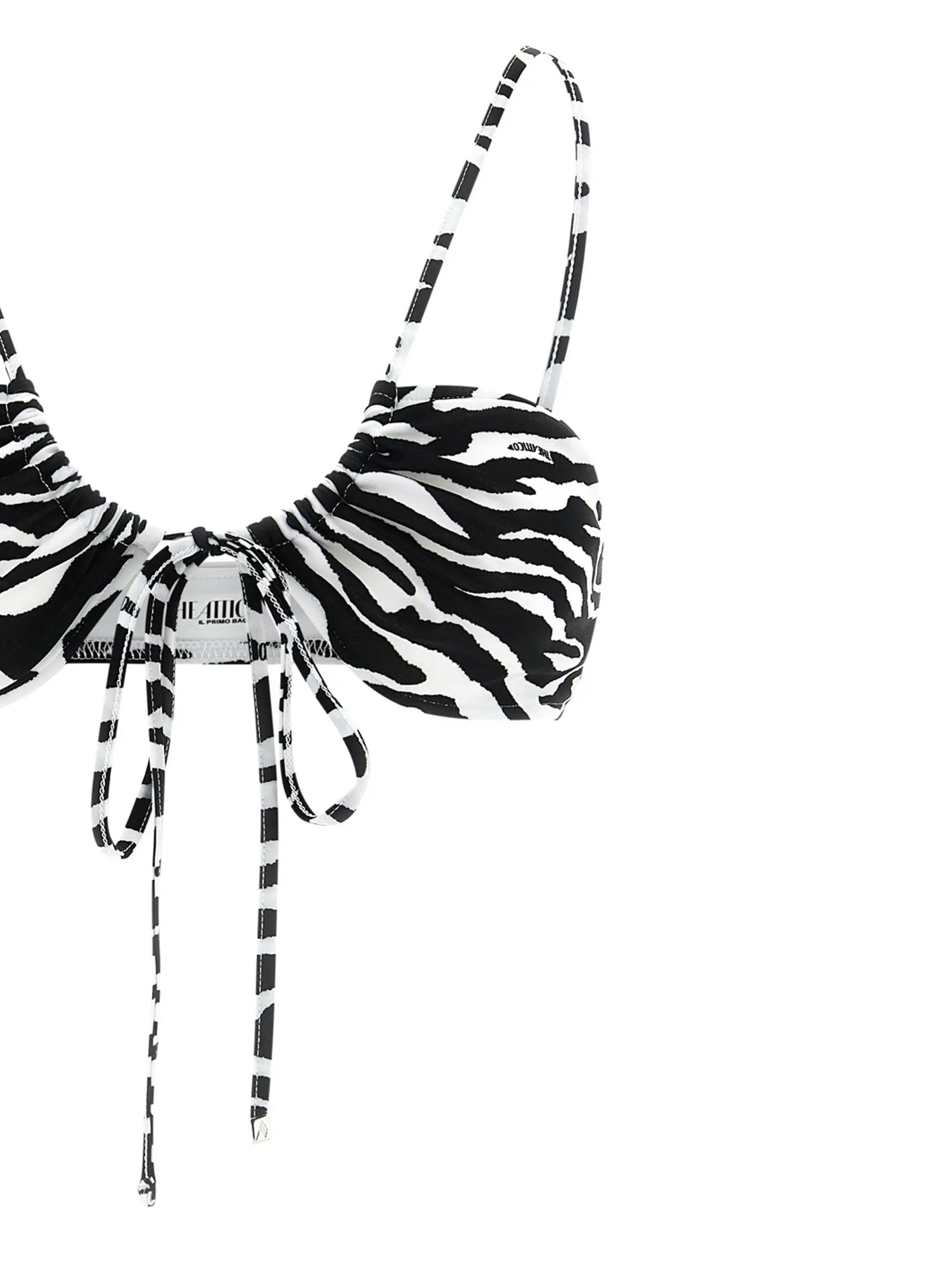 The Attico Bicolor Polyester Bikini